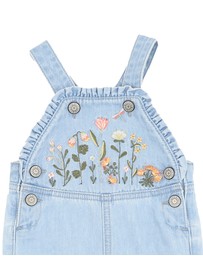 Fox & Finch - Botanica Embroidered Overalls 3-5 Yrs