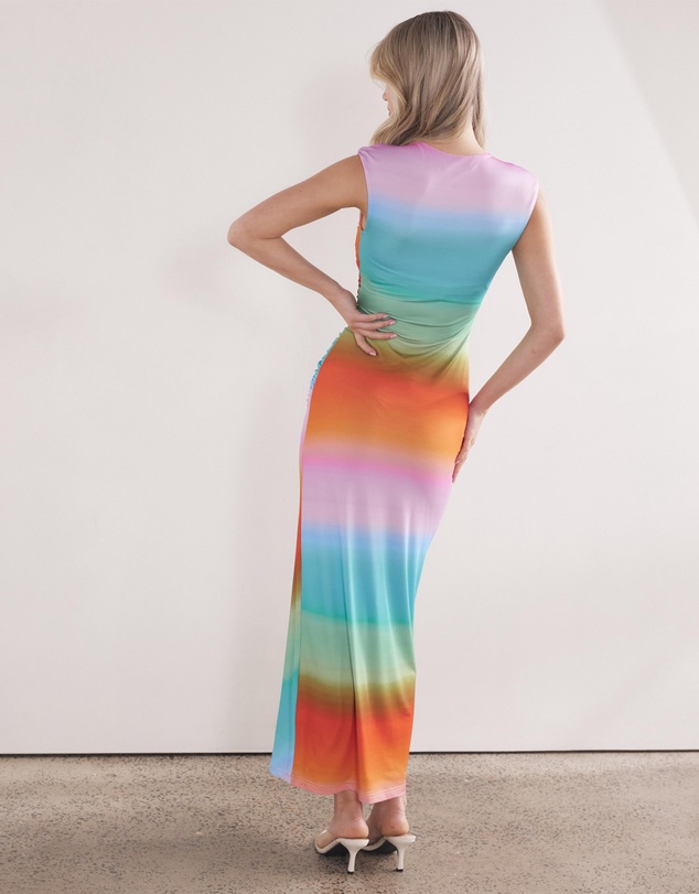 Dazie - Over The Rainbow Ombre Maxi Dress