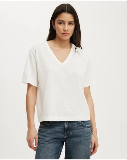 Cotton On - The Slub V Neck Tee