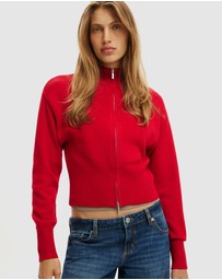 Cotton On - Lotus Cinched Zip Knit