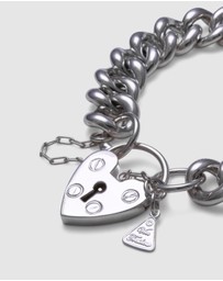 Von Treskow - Medium Mama Heart Padlock Bracelet