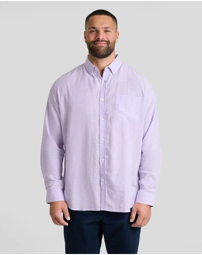 Johnny Bigg - Serge Melange Linen Shirt