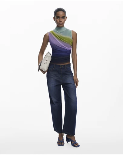 Desigual - Gradient tulle T-shirt
