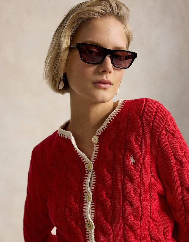 Polo Ralph Lauren - Cable-Knit Cropped Cardigan