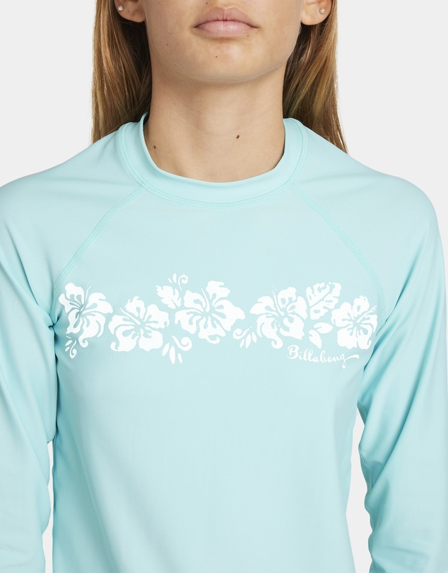 Billabong - Girls 6 to 14 Heat Wave Long Sleeve Rash Vest