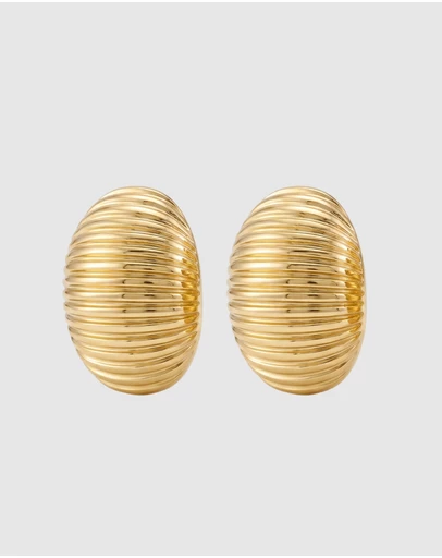HOUSE OF SLANI - Gold Zoe Statement Earrings