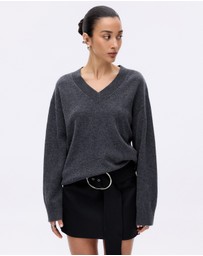 Minima Esenciales - Lorin Wool Cashmere V Neck