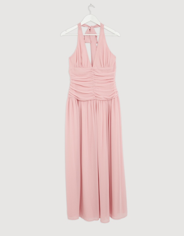 Revibe - Repaired CHANCERY Talara Halter Maxi Dress - AU 10