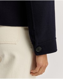 Toorallie - Button Front Wool Jacket