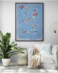 Inka Arthouse - Sky Blue by Wassily Kandinsky Art Print