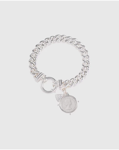 Von Treskow - Small Mama Bracelet with Compass Frame Coin