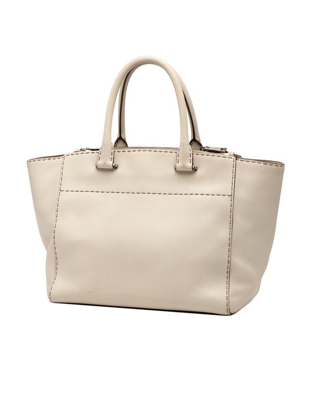 Pre-Loved by Azura Reborn - Pre-Loved City Calf Stitched Twin Pocket Satchel