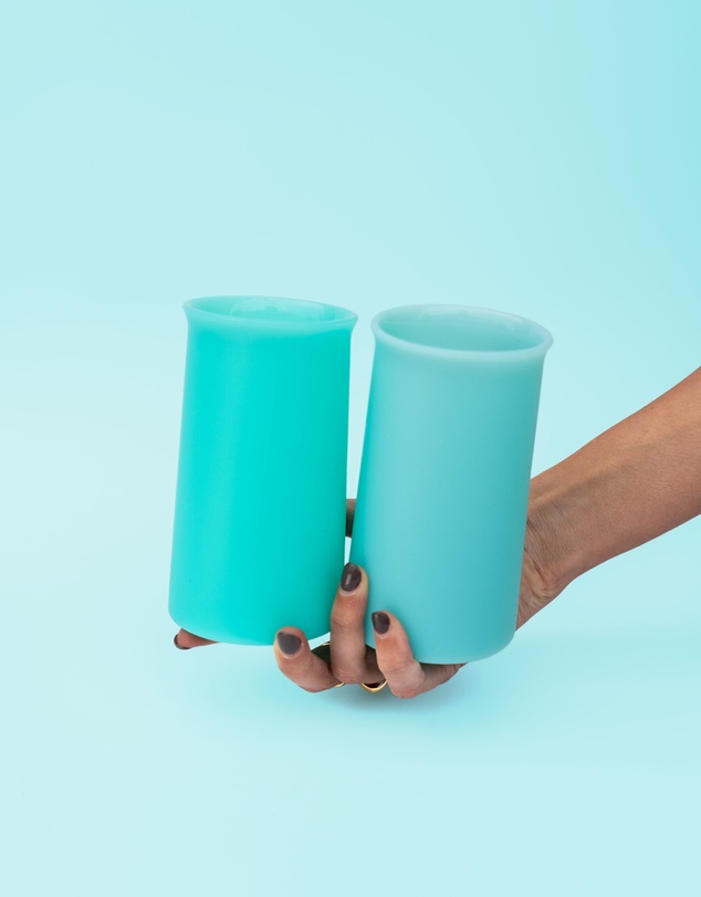 porter green - stegg | silicone unbreakable highball glasses