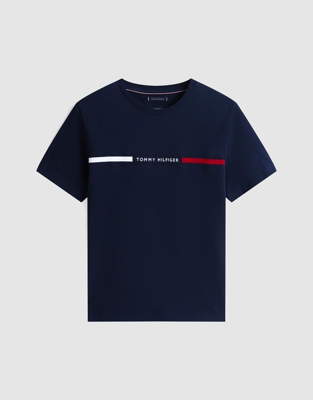 Tommy Hilfiger - Crew Neck Logo Panel T-Shirt