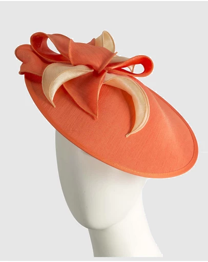 Max Alexander - Orange Plate Racing Fascinator