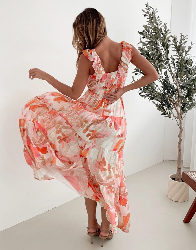 Esther & Co - Mariel Dress - Pink Floral