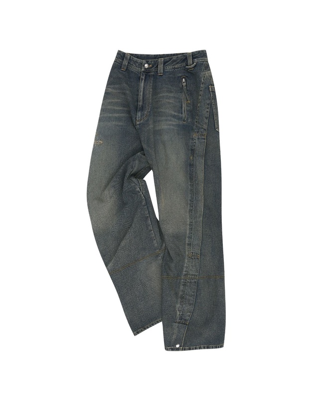 Andersson Bell - Twisted Zip Pocket Jeans