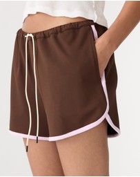 Bassike - Mini Piping Detail Pique Shorts