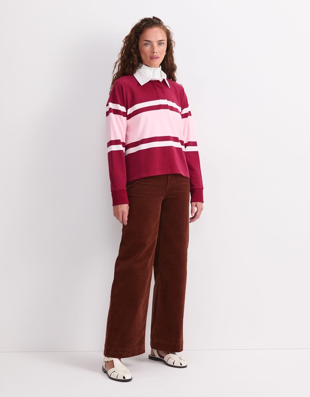 Sportscraft - Joanna Cropped Rugby Shirt