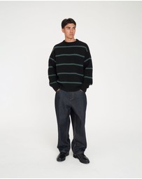 Huffer - Stack Stripe Knit Crew