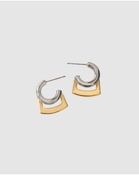 Chuchka - Elodie Mixed Metal Hoops