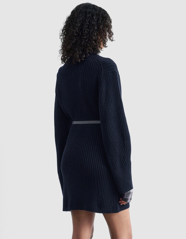 & Other Stories - Rib-Knit Mock-Neck Mini Dress