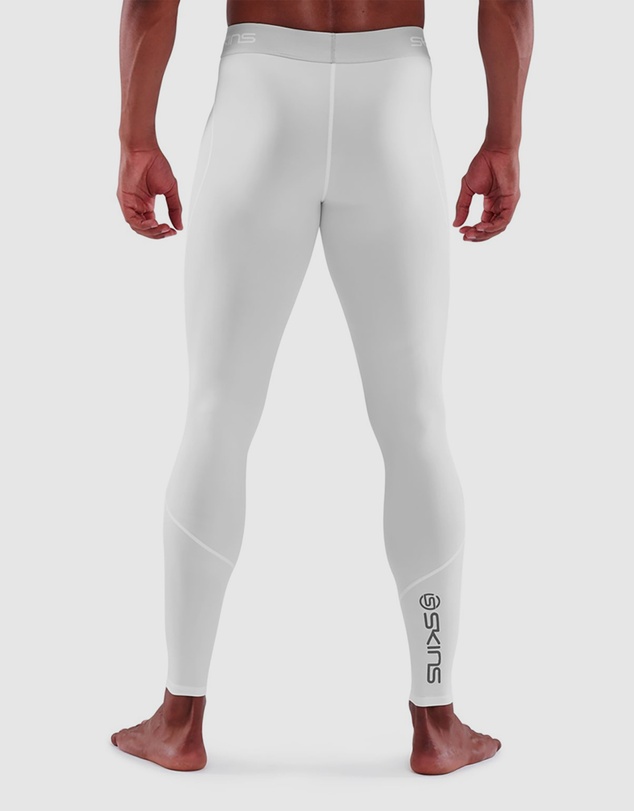 SKINS - SKINS Compression Men's Series-1 Running/Gym Long Tight White