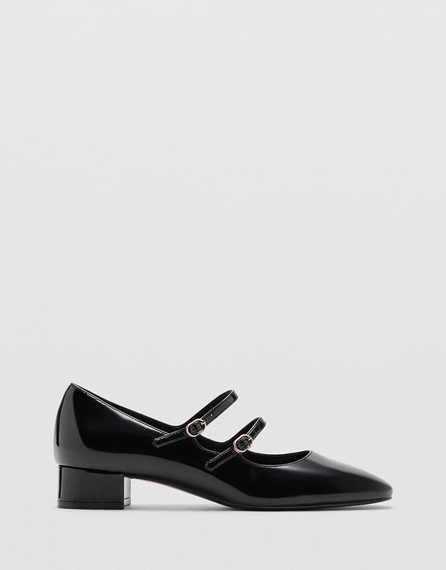 M.N.G - Patent Leather Buckled Heel