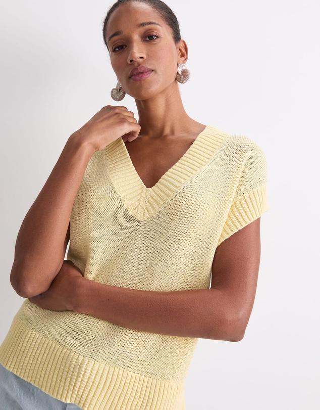 Sportscraft - Josie Tape Yarn V Neck Tank