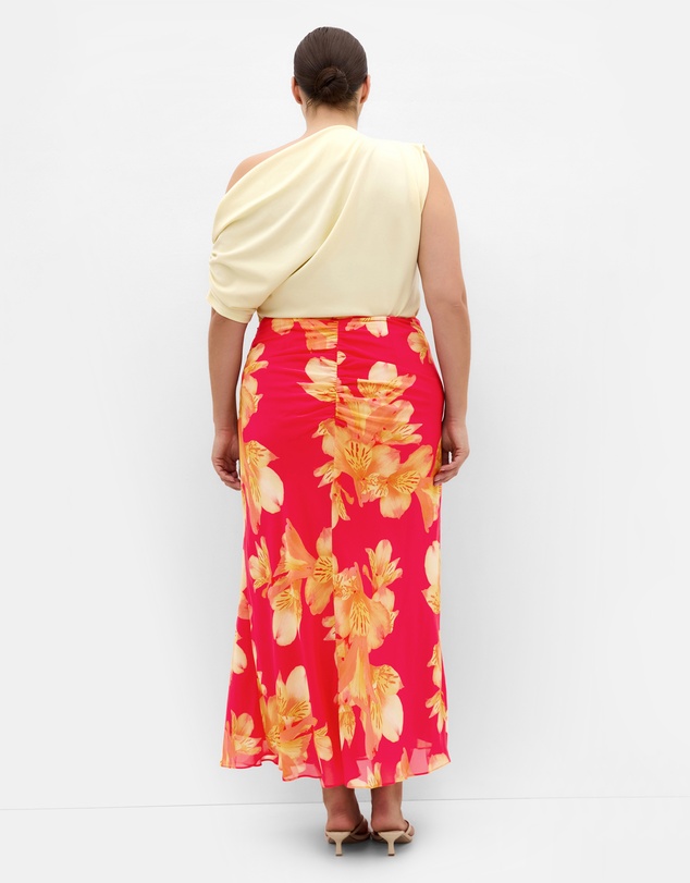 City Chic - Soiree Print Maxi Skirt