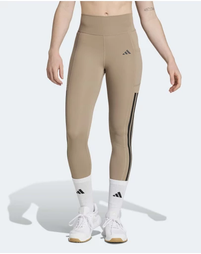 adidas Performance - Optimé 3-Stripes Full Length Leggings Womens