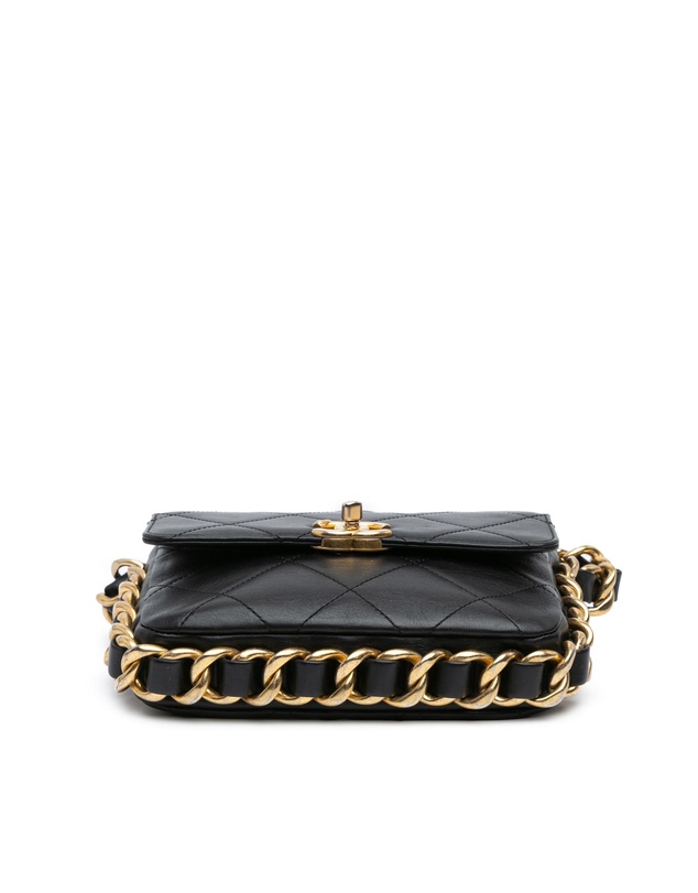 Chanel - Pre-Loved Small Quilted Calfskin Framing Chain Flap