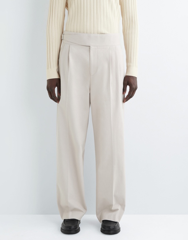COS - Belt-Detail Pleated Wide-Leg Trousers