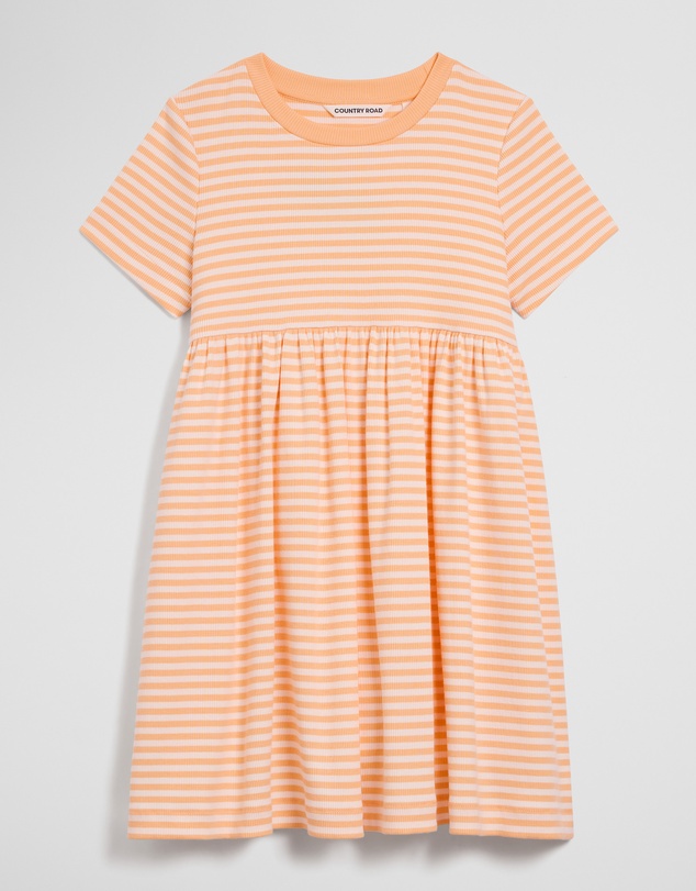 Country Road - Australian Cotton Blend Short Sleeve Rib Dress