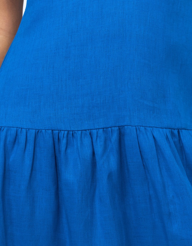 AERE - Bree V Neck Linen Maxi Dress