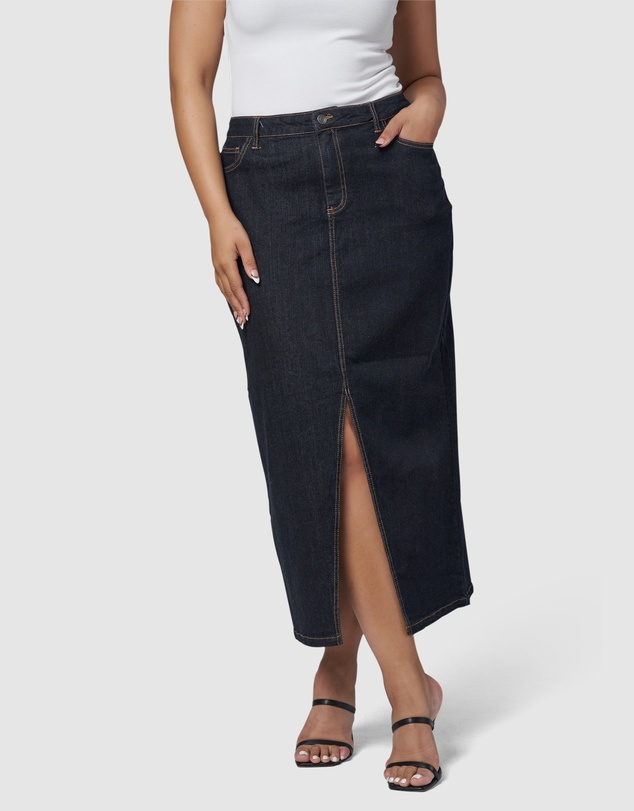 Sunday In The City - Hype Denim Maxi Skirt