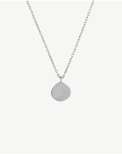 Zahar - Engravable Large Pebble Pendant Necklace