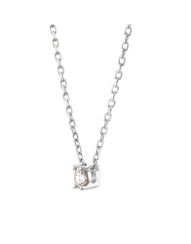 Michael Hill - Mini Diamond Solitaire Necklace in 10kt White Gold