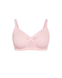 City Chic - Plus size Luxe Microfibre Wireless Bra - pink icing