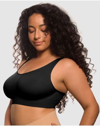 B Free Intimate Apparel - Double Lined Wire Free High Back Crop Bra (C-D-DD-E-F) Cup