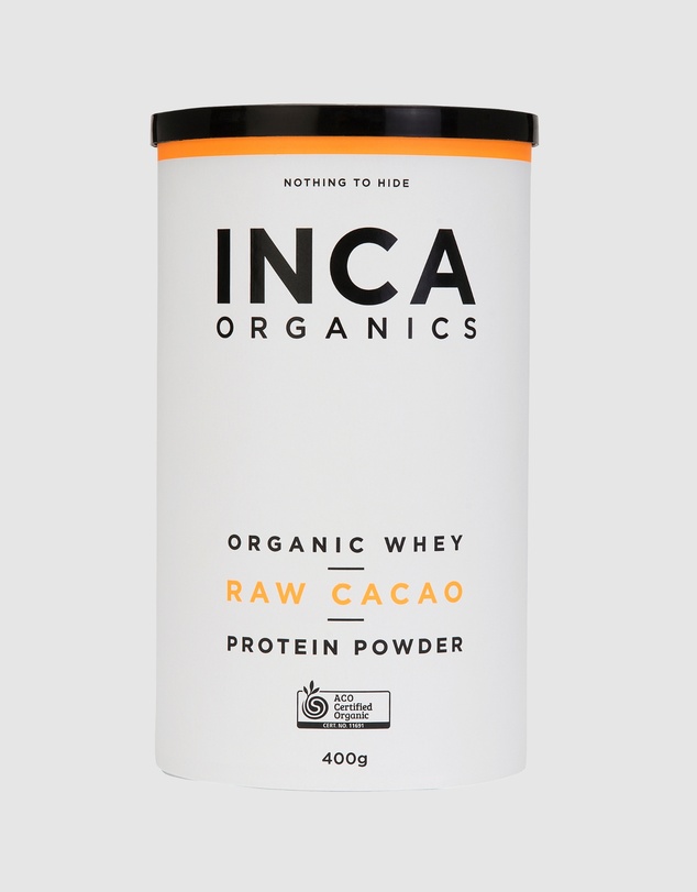 Inca Organics - Certified Organic Whey Protein Powder - Raw Cacao
