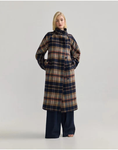 Oxford - Edi Wool Checked Coat