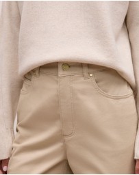 Trenery - Moleskin Five Pocket Pant in Putty