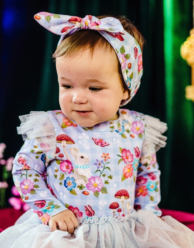 Fleur Harris - 'Days of Enchantment' Sweetie Headband in Cornflower