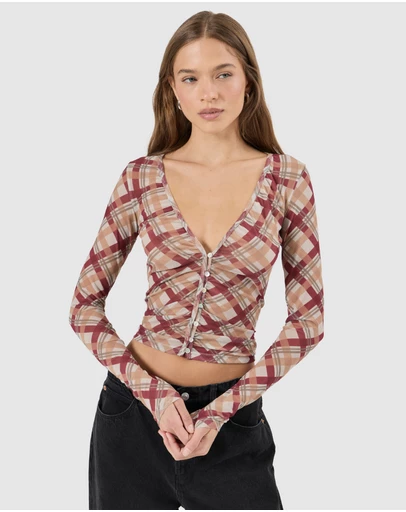 Rolla's - Field Lines Long Sleeve Top