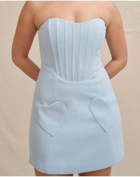 BY JOHNNY. - Celeste Corset Heart Mini Dress