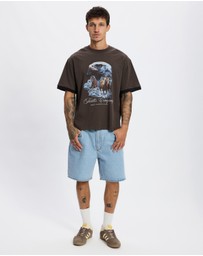 Thrills - Superior Power Box Fit Oversize Cropped Ringer Tee