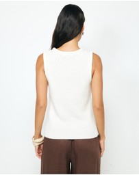 AERE - Lori Organic Cotton Knit Vest