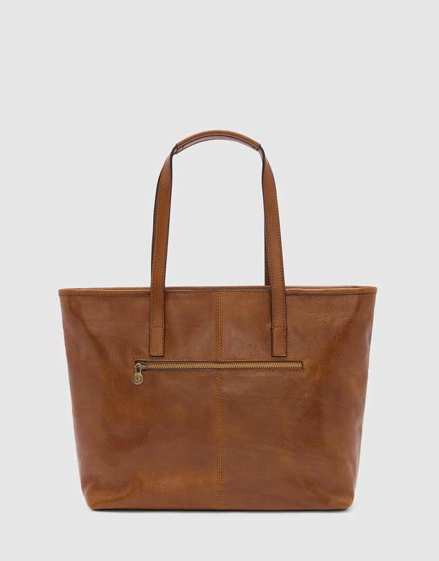 Florence - The Beatrice Tan Leather Tote Work Bag