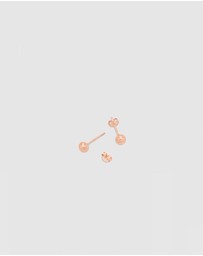Ichu - Rose Gold Ball Studs